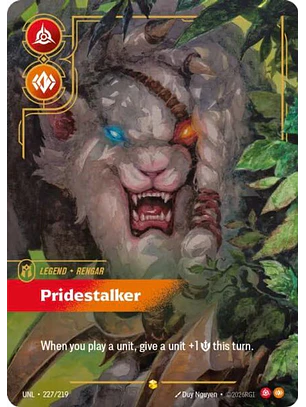 227/219 (Alternate Art) Rengar - Pridestalker (Overnumbered)