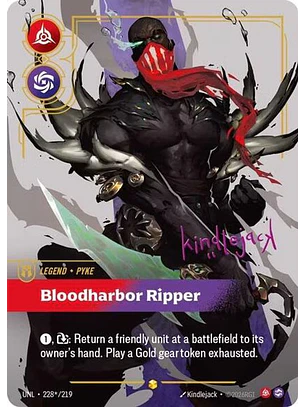 228*/219 (Alternate Art) Pyke - Bloodharbor Ripper (Signature)
