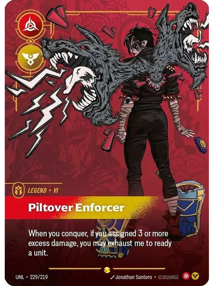 229/219 (Alternate Art) Vi - Piltover Enforcer (Overnumbered) 1