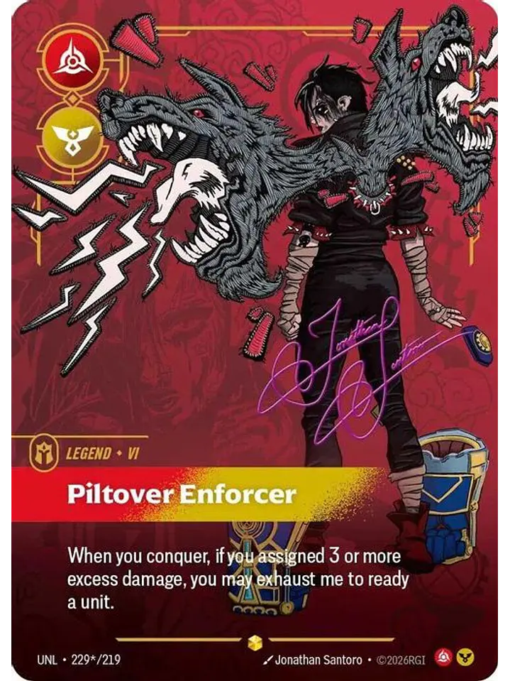 229*/219 (Alternate Art) Vi - Piltover Enforcer (Signature) 1