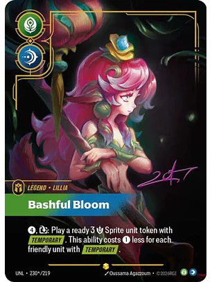 230*/219 (Alternate Art) Lillia - Bashful Bloom (Signature)