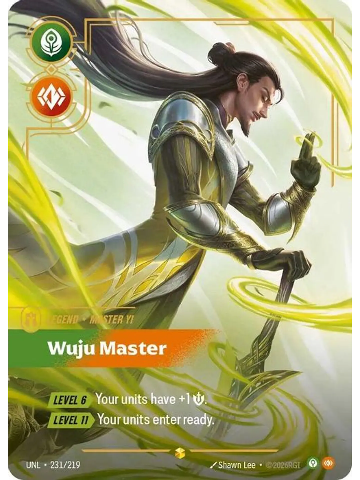 231/219 (Alternate Art) Master Yi - Wuju Master (Overnumbered) 1