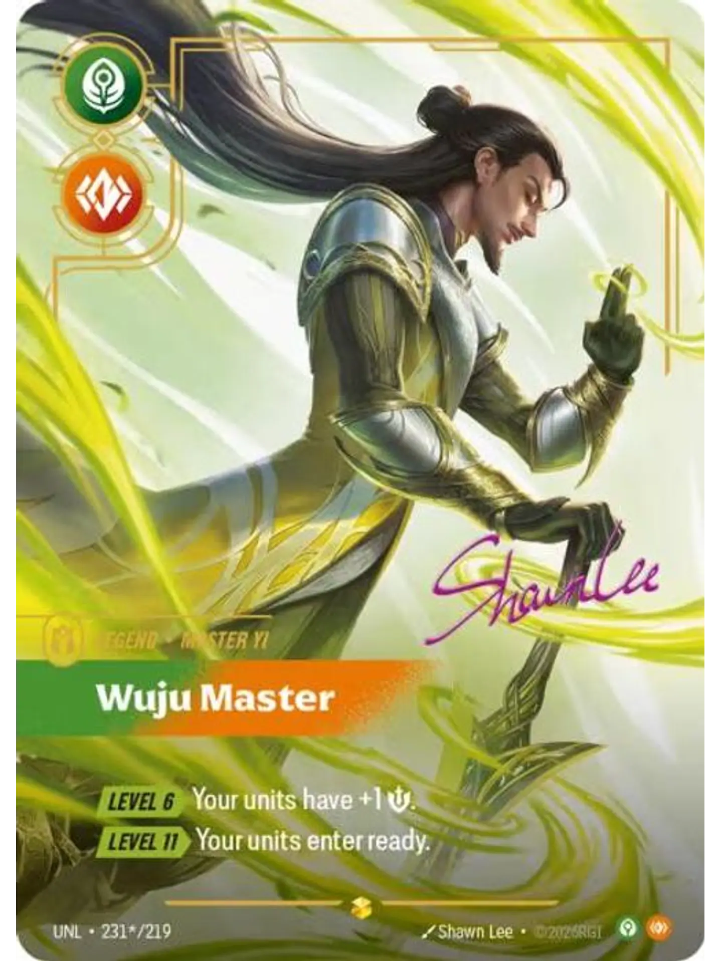 231*/219 (Alternate Art) Master Yi - Wuju Master (Signature) 1