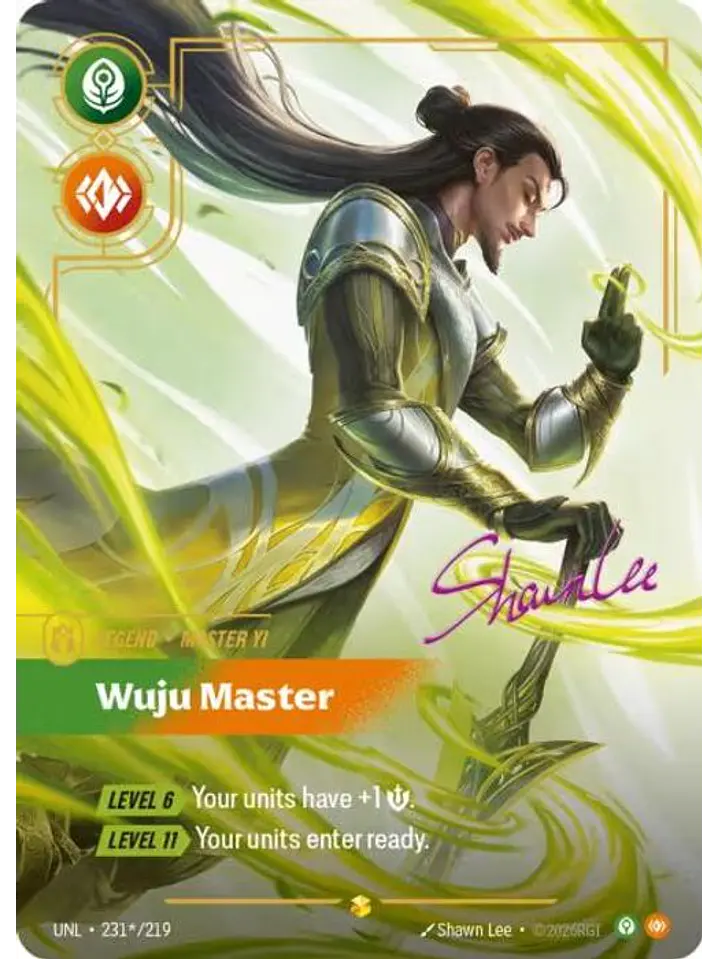 231*/219 (Alternate Art) Master Yi - Wuju Master (Signature) 1