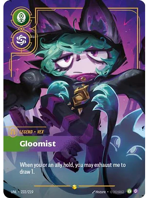 232/219 (Alternate Art) Vex - Gloomist (Overnumbered)