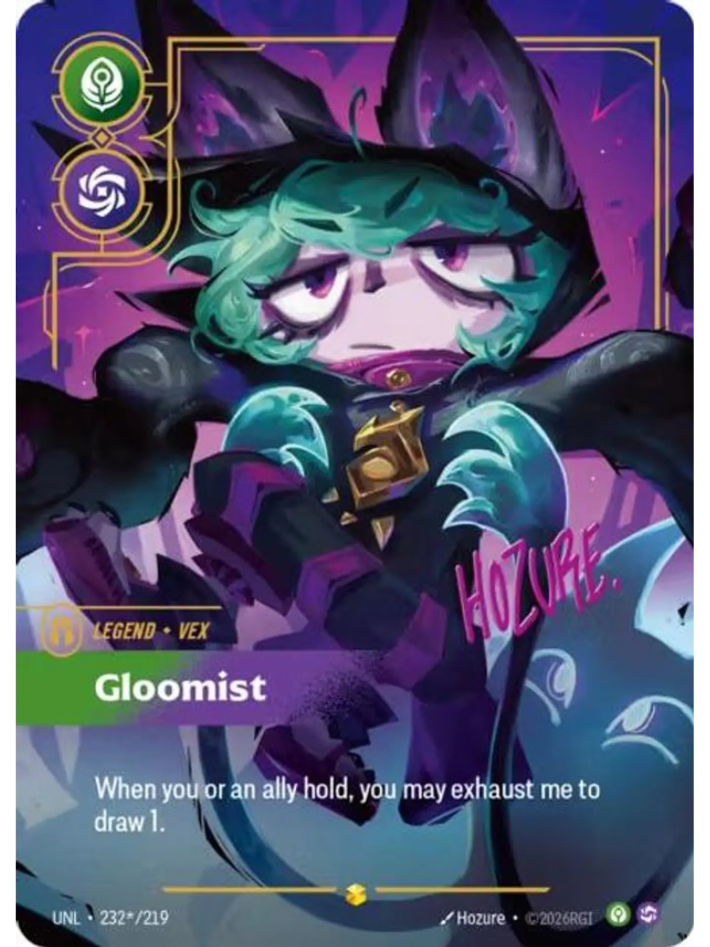 232*/219 (Alternate Art) Vex - Gloomist (Signature) 1