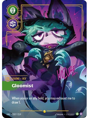 232*/219 (Alternate Art) Vex - Gloomist (Signature)