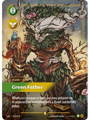 233/219 (Alternate Art) Ivern - Green Father (Overnumbered)