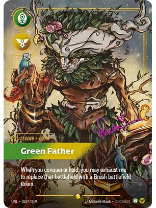 233*/219 (Alternate Art) Ivern - Green Father (Signature)