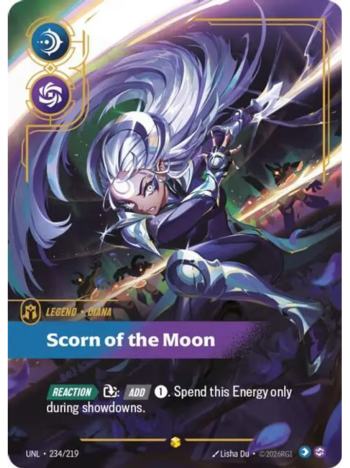 234/219 (Alternate Art) Diana - Scorn of the Moon (Overnumbered) 1