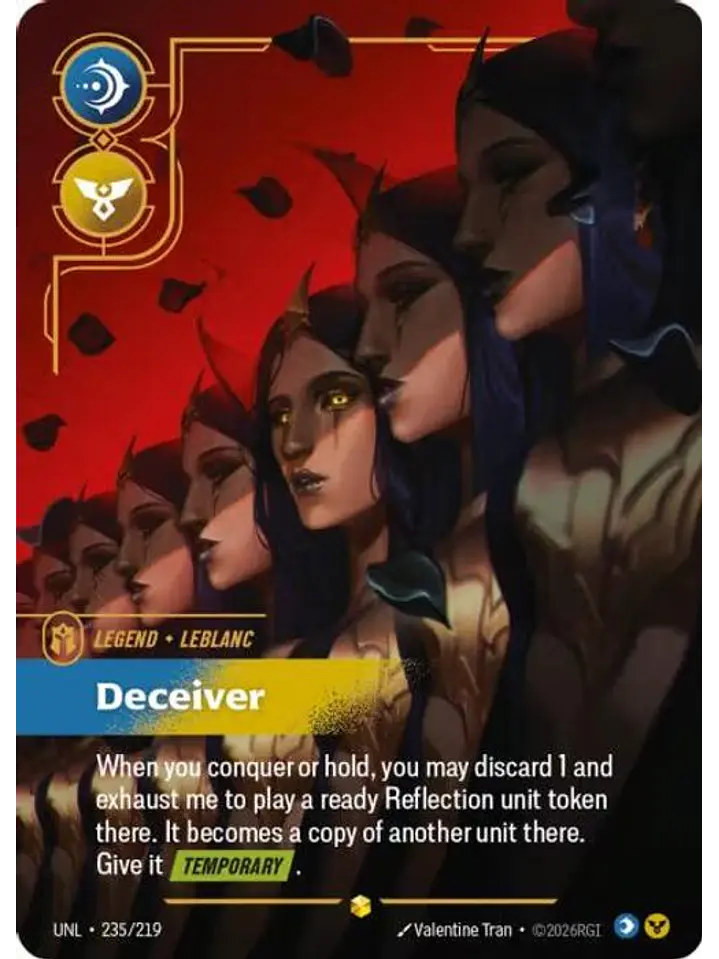 235/219 (Alternate Art) LeBlanc - Deceiver (Overnumbered) 1
