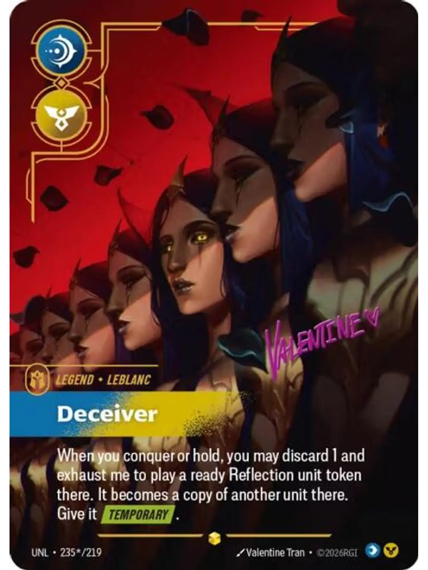 235*/219 (Alternate Art) LeBlanc - Deceiver (Signature) 1