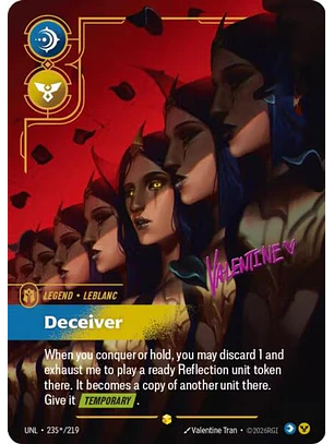 235*/219 (Alternate Art) LeBlanc - Deceiver (Signature)