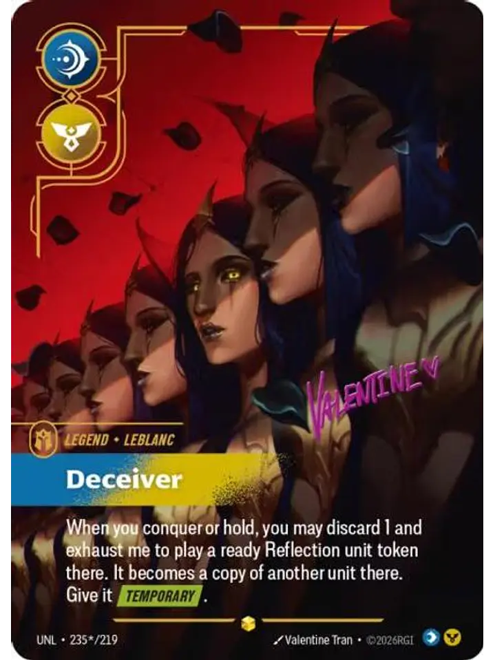 235*/219 (Alternate Art) LeBlanc - Deceiver (Signature) 1