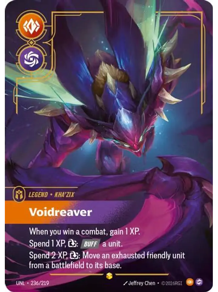 236/219 (Alternate Art) Kha'Zix - Voidreaver (Overnumbered) 1