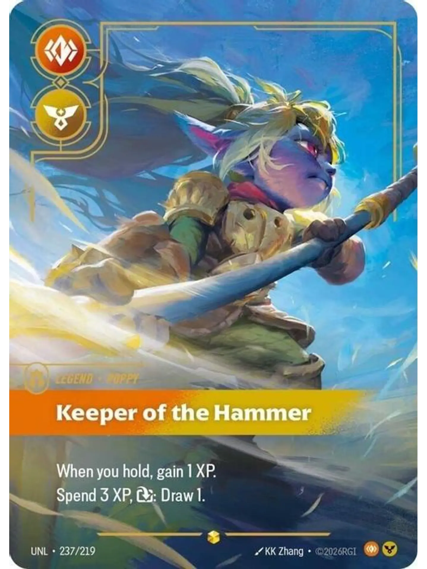 237/219 (Alternate Art) Poppy - Keeper of the Hammer (Overnumbered) 1