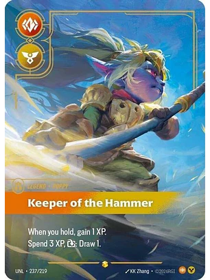 237/219 (Alternate Art) Poppy - Keeper of the Hammer (Overnumbered)