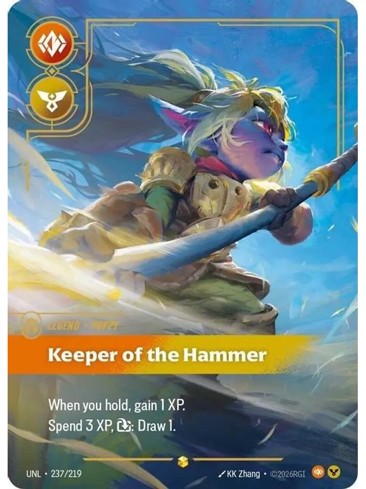 237/219 (Alternate Art) Poppy - Keeper of the Hammer (Overnumbered) 1