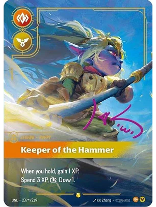 237*/219 (Alternate Art) Poppy - Keeper of the Hammer (Signature)