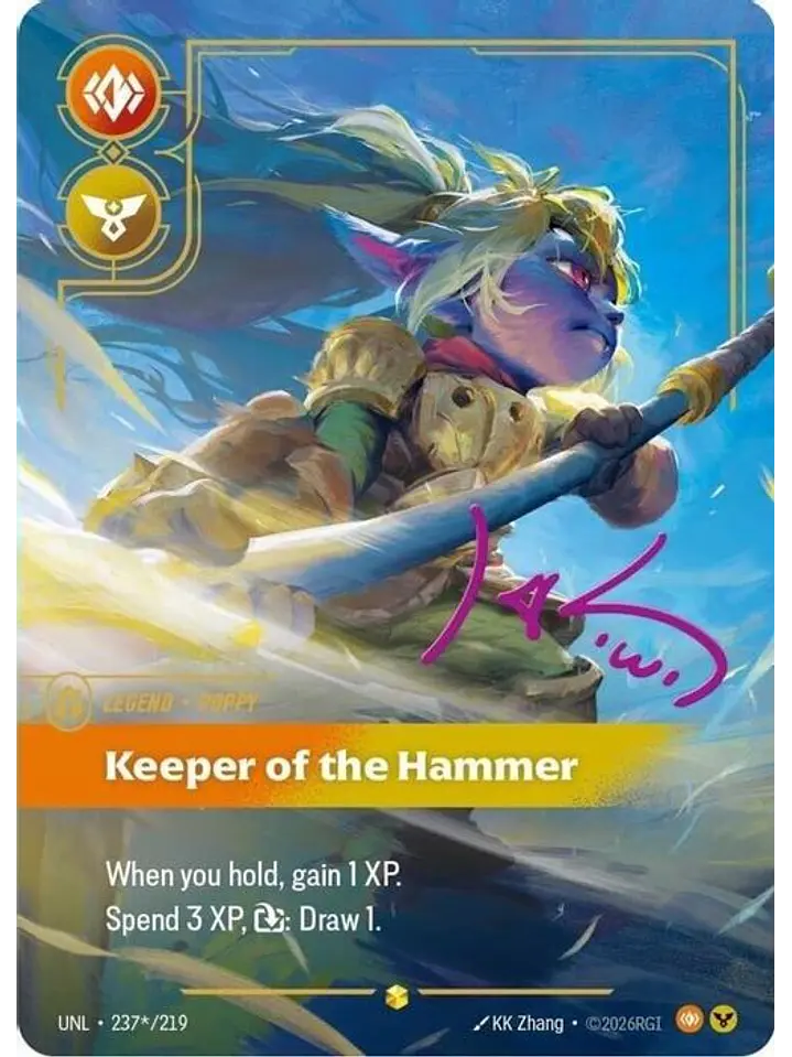 237*/219 (Alternate Art) Poppy - Keeper of the Hammer (Signature) 1