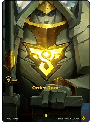 R06 Showcase Order Rune (R06a)