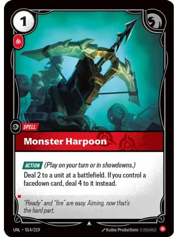 014/219 U Monster Harpoon (FOIL) 1