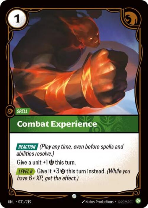 031/219 C ombat Experience (FOIL)