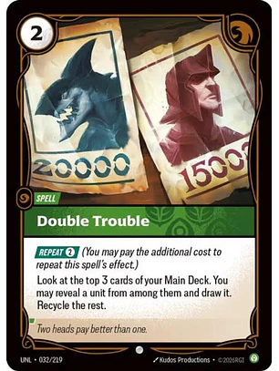 032/219 C Double Trouble (FOIL)