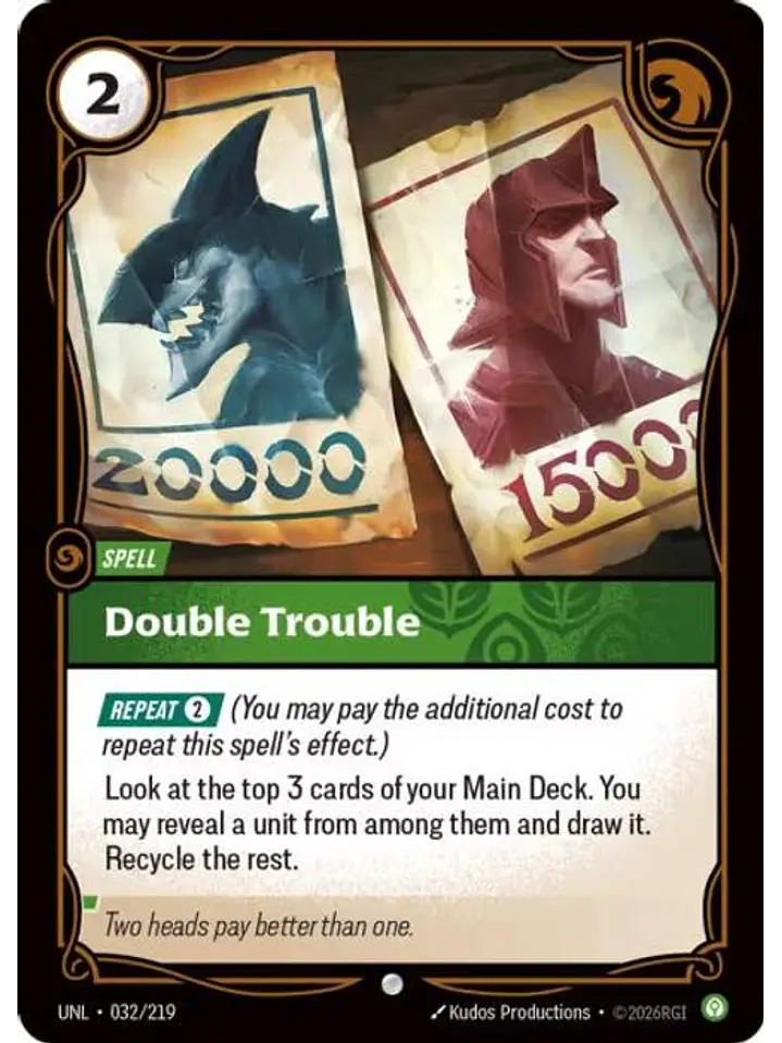 032/219 C Double Trouble (FOIL) 1