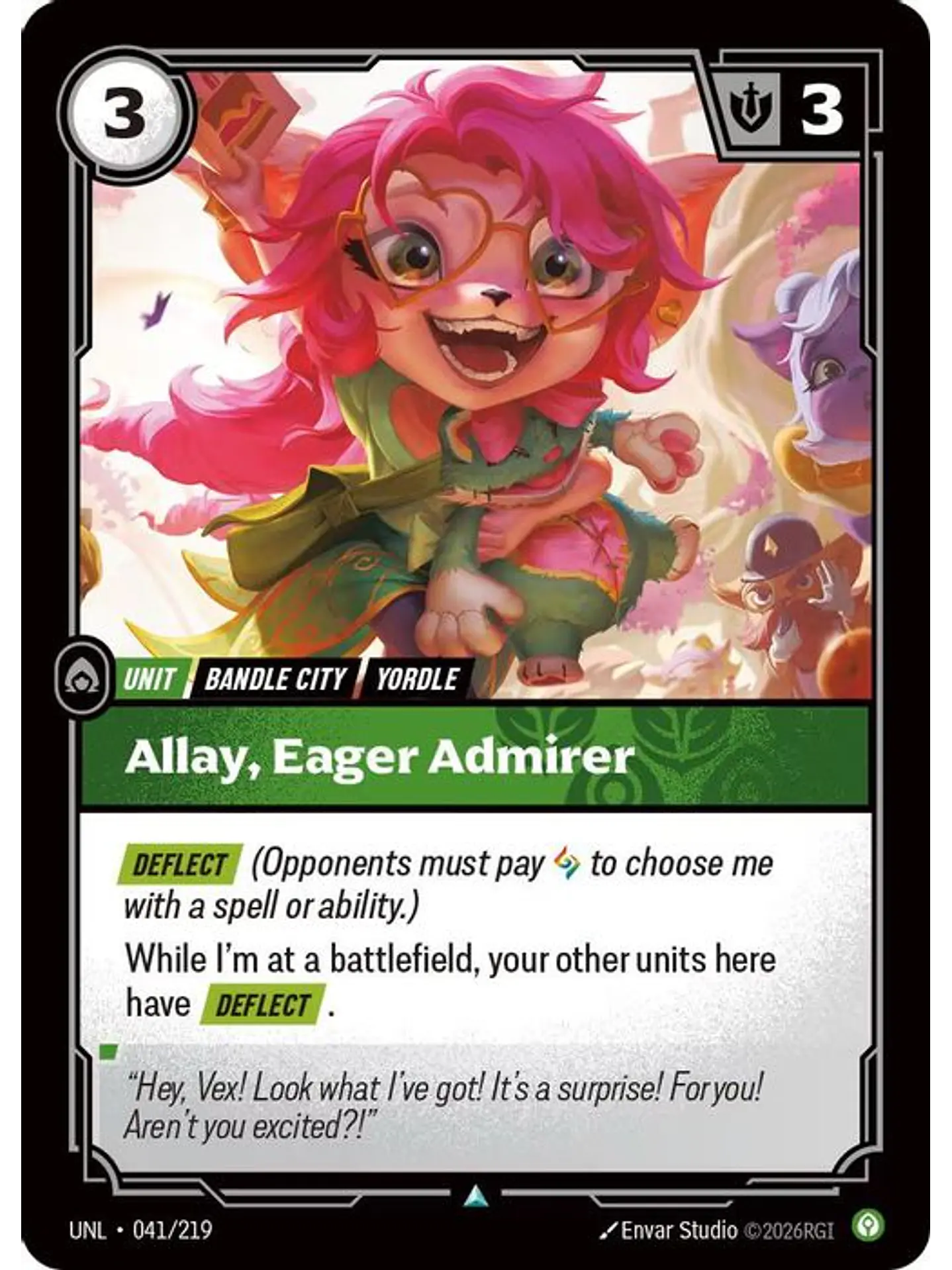 041/219 U Allay, Eager Admirer (FOIL) 1