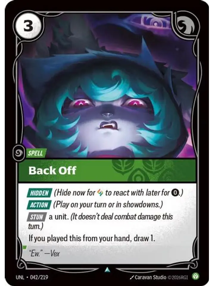 042/219 U Back Off (FOIL) 1