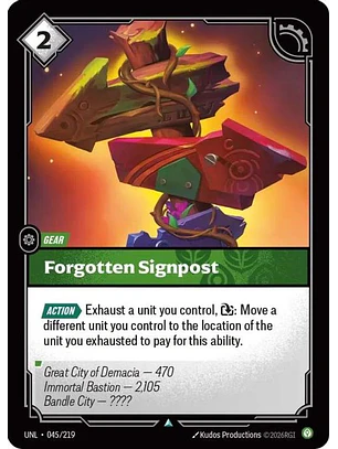 045/219 C Forgotten Signpost (FOIL)
