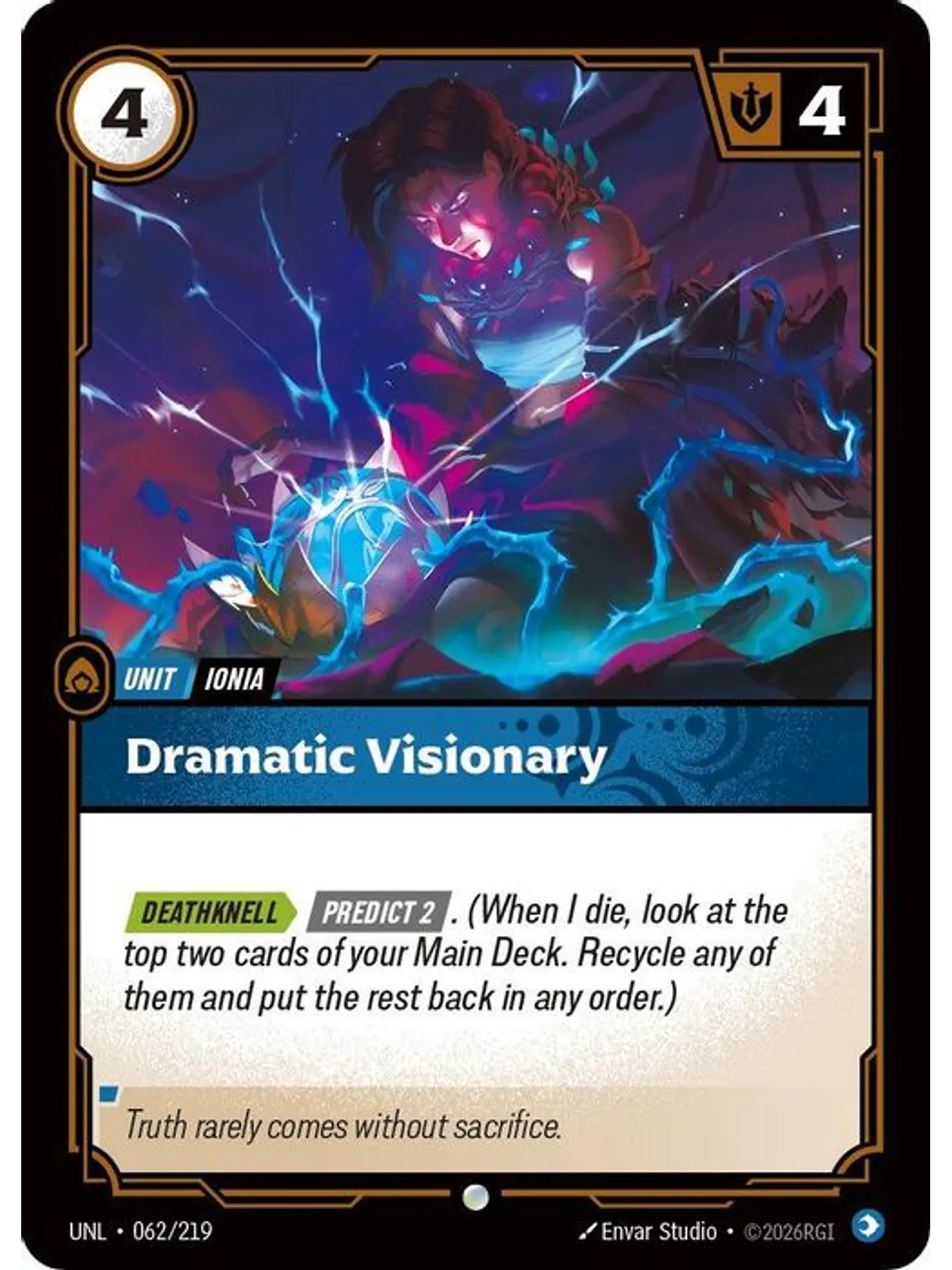 062/219 C Dramatic Visionary (FOIL) 1