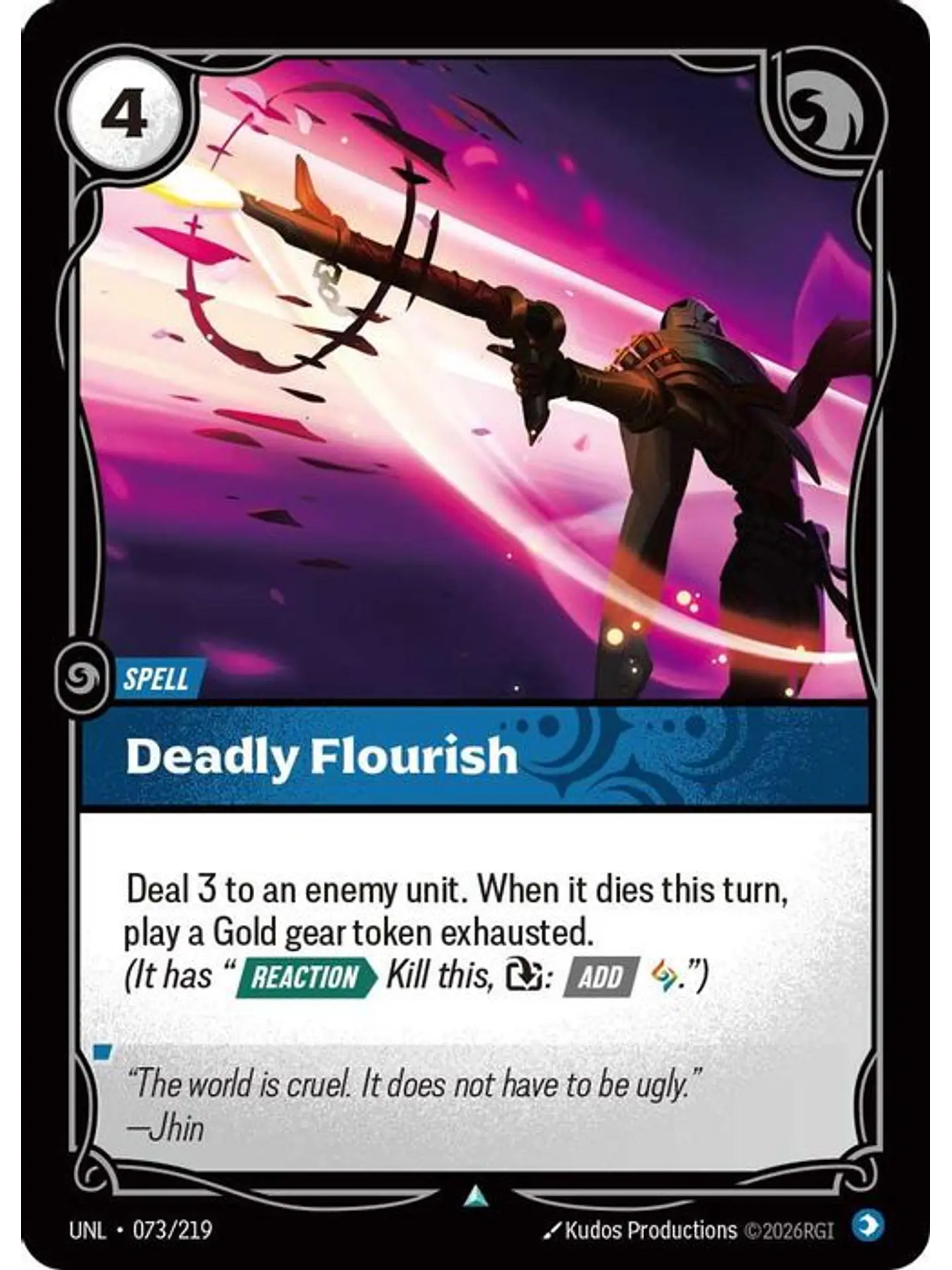 073/219 U Deadly Flourish (FOIL) 1
