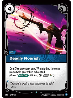073/219 U Deadly Flourish (FOIL)