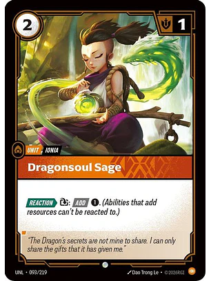 093/219 C Dragonsoul Sage (FOIL)
