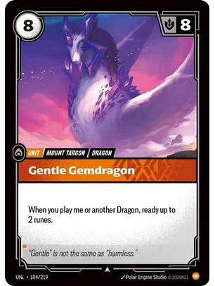 104/219 U Gentle Gemdragon (FOIL)