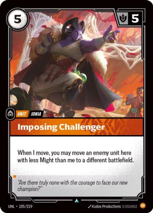 105/219 U Imposing Challenger (FOIL)