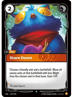107/219 U Stare Down (FOIL)