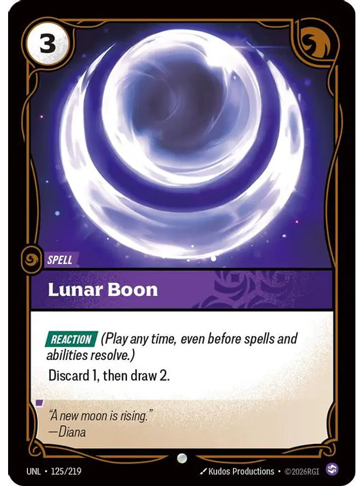 125/219 C Lunar Boon (FOIL) 1