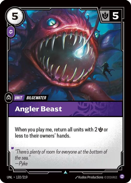 132/219 U Angler Beast (FOIL)