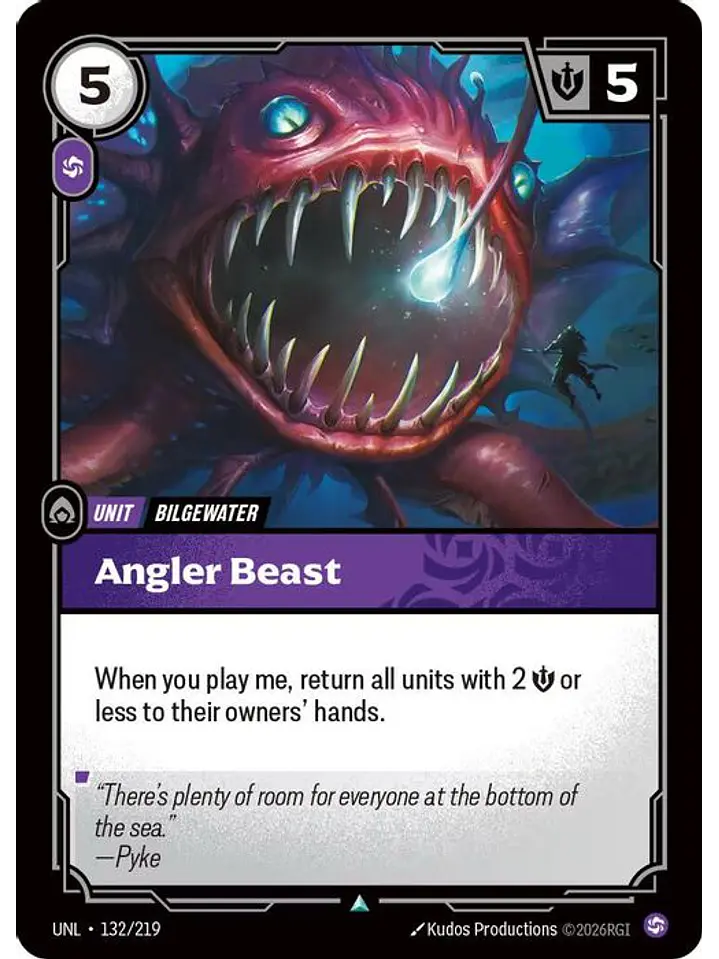 132/219 U Angler Beast (FOIL) 1