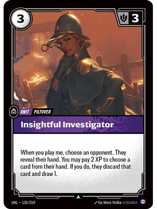 135/219 U Insightful Investigator (FOIL)
