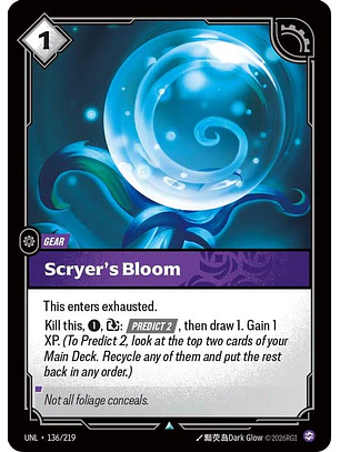 136/219 U Scryer's Bloom (FOIL)