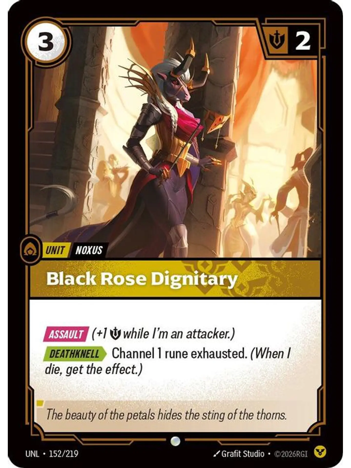 152/219 C Black Rose Dignitary (FOIL) 1