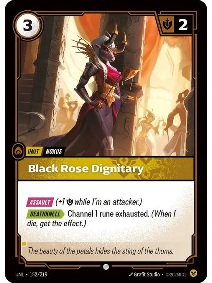 152/219 C Black Rose Dignitary (FOIL) 1