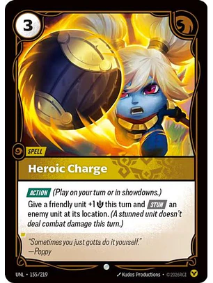 155/219 C Heroic Charge (FOIL)