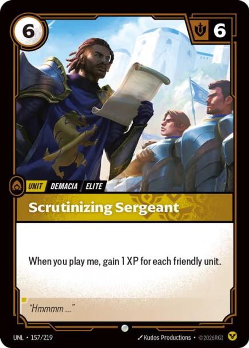 157/219 C Scrutinizing Sergeant (FOIL)