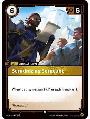 157/219 C Scrutinizing Sergeant (FOIL)