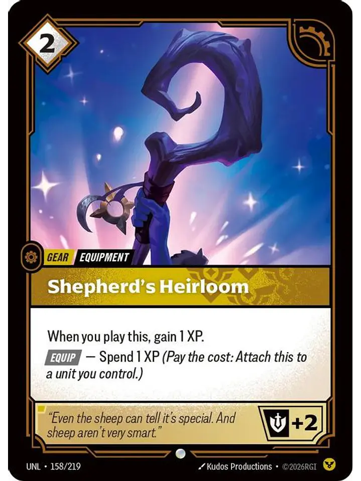 158/219 C Shepherd's Heirloom (FOIL) 1